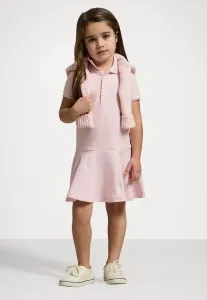 Платье-Поло из эластичной сетки, повседневное платье Polo Ralph Lauren, Hint Of Pink/White