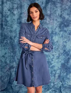 Платье U.S. Polo Assn Fit And Flare Tencel, синий