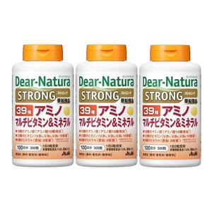 Набор пищевых добавок Dear Natura Strong 39 Amino, Multivitamin & Mineral, 3 предмета, 300х3 таблеток