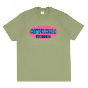 Футболка Supreme New York, светлый оливковый