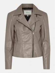 Кожаная куртка стандартного кроя Yas, серый