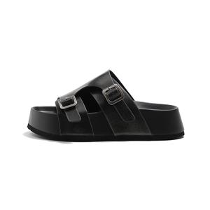 Тапочки-слайды женские с противоскользящей подошвой MIS. DANNY, Black