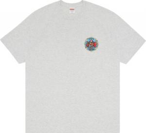 Футболка Supreme FDNY Engine 9 Tee 'Ash Grey', серый