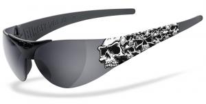 Очки Helly Bikereyes Moab 4 1000 Skulls солнцезащитные с рисунком