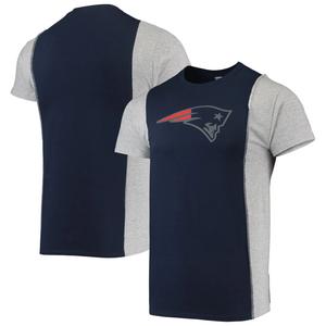 Мужская футболка Refried Apparel темно-синего/серого цвета New England Patriots с устойчивым разрезом