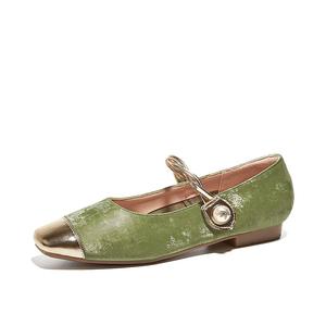 Повседневные однобортные туфли женские QUICHESHOES, Green