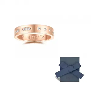 Apm Monaco Кольца из медного сплава MORSE CODE унисекс rose gold