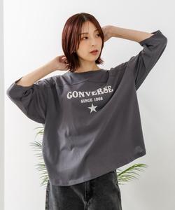 CONVERSE/(W) Футболка с укороченным рукавом и закругленным низом