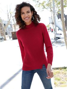 Свитер с воротником-стойкой темно-красного цвета WITT WEIDEN