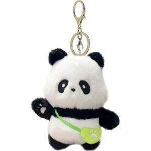 Плюшевый брелок для ключей Panda Baby Travel Day, высота 10 см A little tide to play, Baby Panda Outing - Plush
