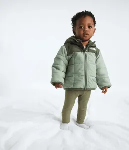 Двусторонняя куртка Shasta с капюшоном и застежкой-молнией для мальчиков The North Face, Slate Moss/New Taupe Green