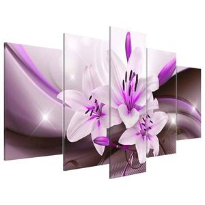 Картина из акрилового стекла Artgeist Violet Desert Lily, 100 см, белый