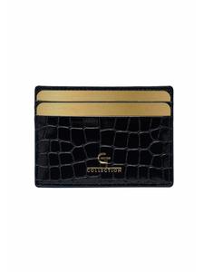 Кошелек GT COLLECTION Kreditkartenetui GT Crocodile Print, черный