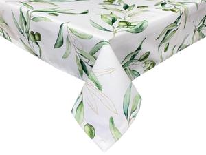 Скатерть beties Heimtextil белый, экрю, зеленый, оливково-зеленый, разноцветный, 130/170 см