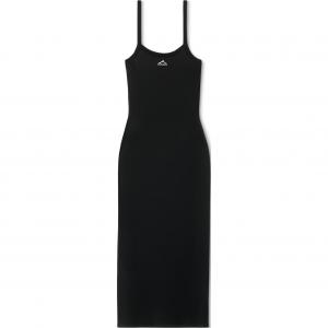 3D логотип Mesh платье миди без рукавов Alexander Wang, черный
