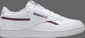 Кроссовки club c 85 vegan 'white classic burgundy' Reebok, белый