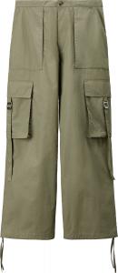Брюки H&M Atelier Cargo, зеленый хаки