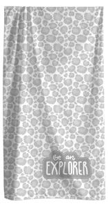 Пляжное полотенце MTOnlinehandel XXL Leo Grau, серый - текстиль - 100 x 200 x 1 см