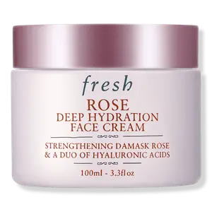 Крем для лица с розой для глубокого увлажнения fresh, 3.3 oz