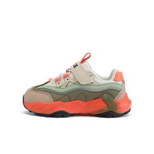 Детские кроссовки для улицы с амортизацией Mid Top B.Duck, бежевый/зеленый