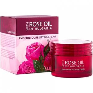 Крем для контура глаз с натуральным болгарским розовым маслом и антивозрастным эффектом