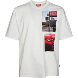 Футболка T Boxt T3 с фото-принтом DIESEL, белый