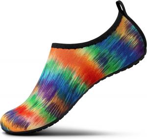 Водные туфли SEEKWAY для женщин и мужчин, взрослые, быстросохнущие акваноски, босоножки с противоскользящей подошвой для пляжа, плавания, реки, бассейна, озера, серфинга, черные SK002(U)