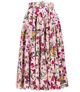 Юбка Dior Leopard Aster Samantha Sung, светло-нюдовый