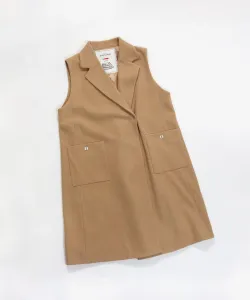 Длинный жилет, похожий на шерстяной Studio Picone, цвет Camel (015)