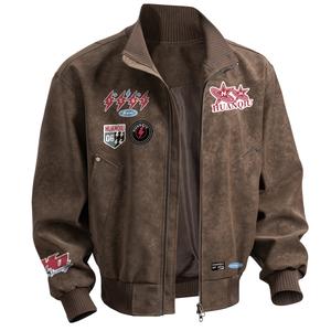 Куртка Unisex Stand Collar Thickened HUANQIU, coffee