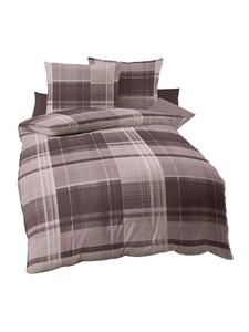Постельное белье в клетку цвета мокко kaeppel, 135 x 200 + 80 x 80 см