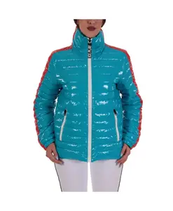 Бирюзовая пуховая куртка для женщин Ice Play, синий