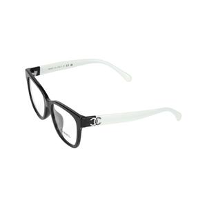 CHANEL Квадратная оправа для очков унисекс черная белая, Black White