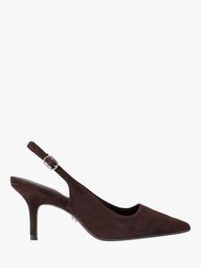Элегантные замшевые туфли-лодочки на каблуке Carvela, Dark Brown