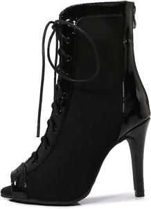 Generic Женские туфли-лодочки JXUZY на высоком каблуке, сандалии, сексуальные кружевные, вечерние, на шнуровке, ботильоны для выпускного