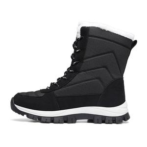 PNKE Теплые износостойкие противоскользящие высокие зимние ботинки унисекс черные, цвет Black