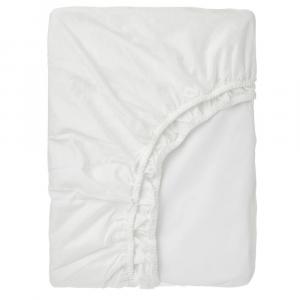 Простыня на резинке Ikea Ronnveckmal 90x200 см, белый