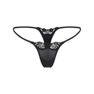 Трусы-стринги Skims Fits Everybody Lace Thong, черный