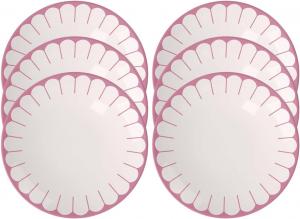 Набор тарелок Villeroy & Boch Fleur Couleur, 6 предметов, 21,2 см, розовый