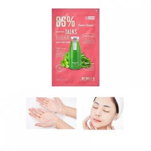 Talks Vegan Squeeze Sheet Mask Power Cleanse Веганская тканевая маска для загрязненной кожи 1 шт., Missha