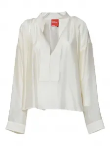 Рубашка с V-образным вырезом Merci, белый