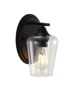 Светодиодный светильник Jayne для туалетного столика в деревенском стиле, 1 лампа Jonathan Y, black