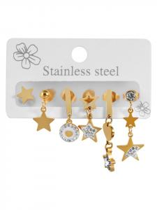 Adeliás Женский кулон - кулон из нержавеющей стали с золотыми стразами