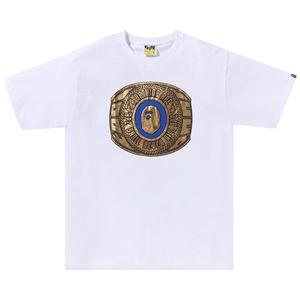 BAPE Футболка-кольцо Bape College из фольги, белая