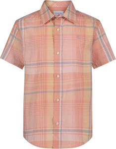 Рубашка Calvin Klein для мальчиков с короткими рукавами и застежкой на пуговицы, Clay Plaid