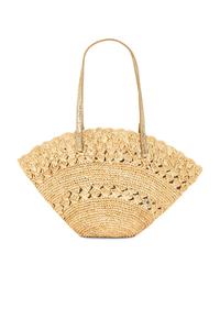 Salerno маленькая сумка-тоут Florabella, natural & gold