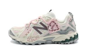 610T Противоскользящие Износостойкие Низкие Трекинговые Кроссовки Unisex Бежево-Розовые New Balance