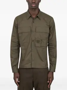 Рубашка с длинными рукавами и нагрудными карманами C.P. Company, зеленый