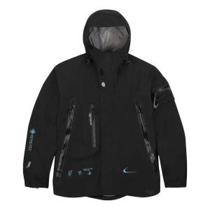 Куртка x off-white gore-tex jacket 'black' Nike, черный