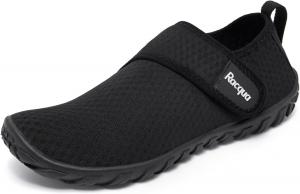 Мужские и женские водные туфли Racqua, босоножки, быстро сохнущие, легкие, аква-обувь для плавания и пляжа, черный